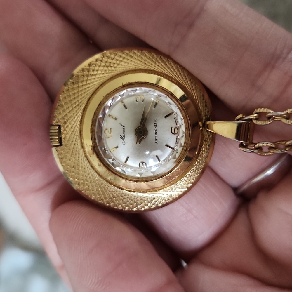 Vintage Marcel windup watch pendant